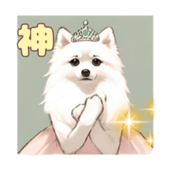 [LINEスタンプ] 日本スピッツのお姫様2