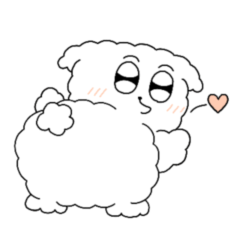 [LINEスタンプ] ふわふわ びび