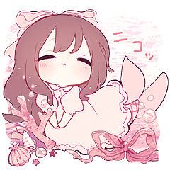 [LINEスタンプ] ピンクのマーメイドの画像（メイン）