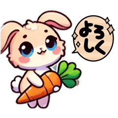 [LINEスタンプ] 野うさぎぴっぴ