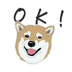 [LINEスタンプ] 柴犬・01