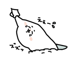 [LINEスタンプ] 茶柱になれなかったアザラシ