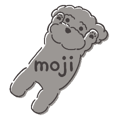 [LINEスタンプ] うちの子わんわん 黒 文字あり