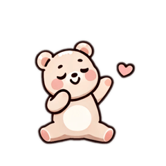 [LINEスタンプ] 野クマのポー