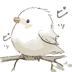 [LINEスタンプ] HAKUという名の文鳥02