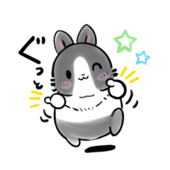 [LINEスタンプ] パンダうさぎのひととき