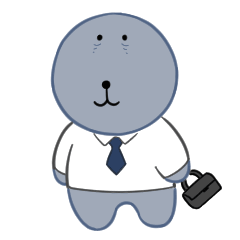 [LINEスタンプ] 会社員のゴノミさん