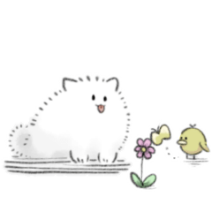 [LINEスタンプ] ふわふわのいのち カナ〜？