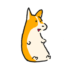 [LINEスタンプ] お着替えコーギー(Dress up Corgi)