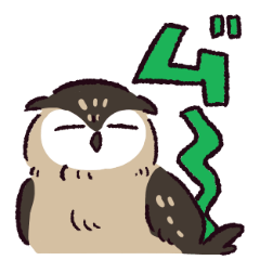 [LINEスタンプ] ベンガルワシミミズクさん