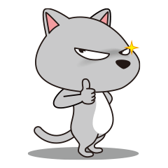 [LINEスタンプ] ひねくれ猫 のんびり生活