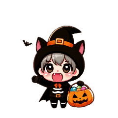 [LINEスタンプ] ミニオバケ達のハロウィン