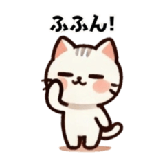 [LINEスタンプ] 野ネコと野イヌ