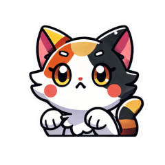 [LINEスタンプ] 可愛い三毛猫のスタンプ