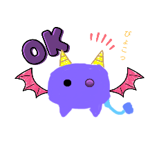 [LINEスタンプ] 子供ガ作った悪魔君スタンプ～‼️(練習)