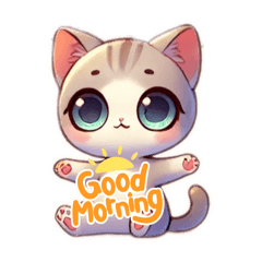 [LINEスタンプ] 3等身猫ちゃん