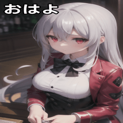 [LINEスタンプ] バーテンダー女の子6