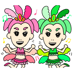 [LINEスタンプ] 双子の妖精たち♡