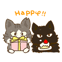 [LINEスタンプ] 猫のまっちゃとうーろんクレヨンver.