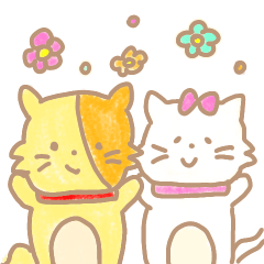 [LINEスタンプ] こねこ ついんず