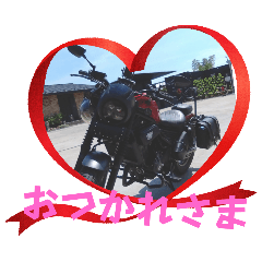 [LINEスタンプ] バイクでごあいさつ