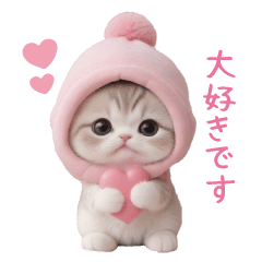 [LINEスタンプ] スコティッシュ猫 可愛い思いやり日常 敬語