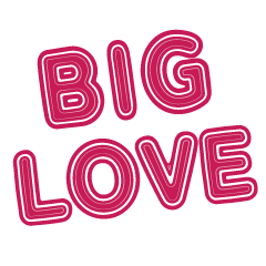 [LINEスタンプ] --BIG LOVE--