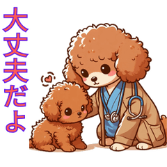 [LINEスタンプ] 【トイプードル】いつでも使える犬スタンプ