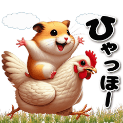 [LINEスタンプ] 毎日使える『もふもふハムたん』の画像（メイン）