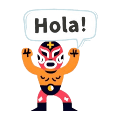 [LINEスタンプ] ゆるかわ ルチャリブレ〜スペイン語Ver.〜