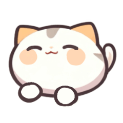 [LINEスタンプ] 友達みたいなまあるい猫