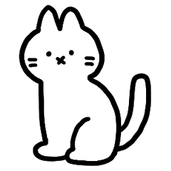 [LINEスタンプ] おくちバッテン×しろねこさん