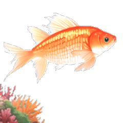 [LINEスタンプ] 憂鬱な金魚_silentの画像（メイン）