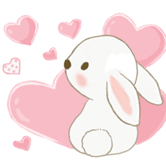 [LINEスタンプ] ウサギ家族 09 秋の挨拶