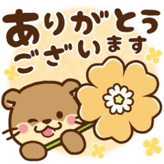 [LINEスタンプ] コツメカワウソ♡毎日つかえるシンプル