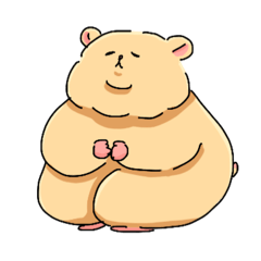 [LINEスタンプ] 黄色いハムタ