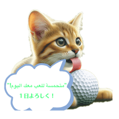 [LINEスタンプ] ゴルフラウンド جولة الجولف