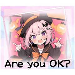 [LINEスタンプ] ハロウィーン女の子