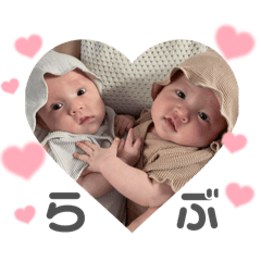 [LINEスタンプ] あやきさTwins♡