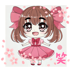 [LINEスタンプ] かわいい女の子♡変身♡