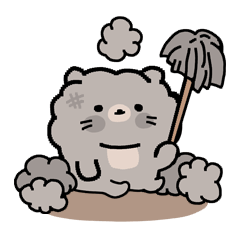 [LINEスタンプ] ふわふわのほこり