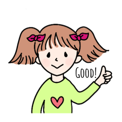 [LINEスタンプ] ラッキー少女パステル