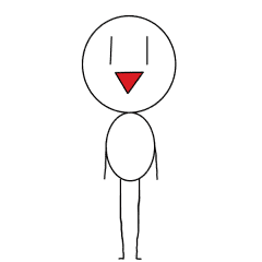 [LINEスタンプ] 棒人間な変な人たち