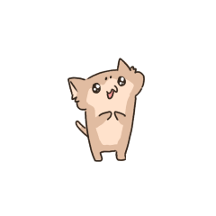 [LINEスタンプ] 小さい普段のねこ