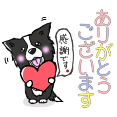 [LINEスタンプ] ルークとフラン⑥全部立耳ブラック