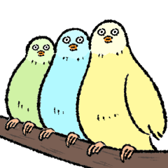 [LINEスタンプ] ただこちらを見つめる野鳥