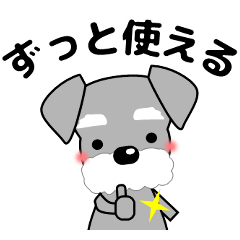 [LINEスタンプ] ずっと使えるぼくらのアイドルシュナウザー