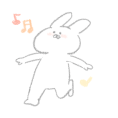 [LINEスタンプ] あの、いつものうさぎ