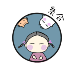 [LINEスタンプ] のんちゃんと三毛バケちゃん