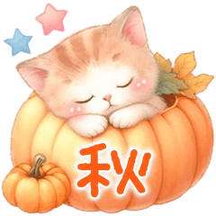 [LINEスタンプ] 猫がいっぱい♡大人可愛い秋